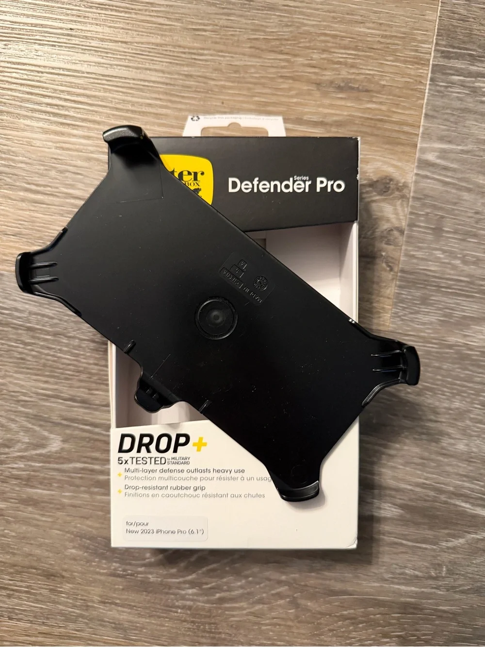 New OtterBox Defender Pro Black Rugged Phone Holster Belt Clip iPhone 15 Pro